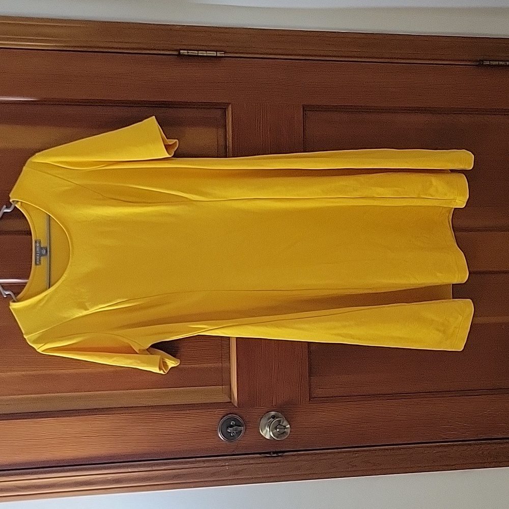 Jessica London Yellow Dress Size 16 Like New!
